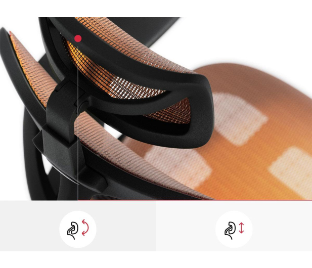 Diablo Chairs V-BASIC CHAIR CZARNO-POMARAŃCZOWY - 1527031 - zdjęcie 6